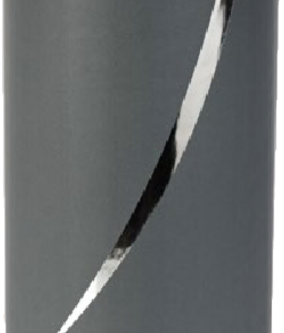 Urne Tube Grise Filet Argent