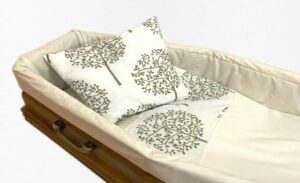 Capiton vendu aux PFCA modèle Forêt en coton et lin, de fabrication française